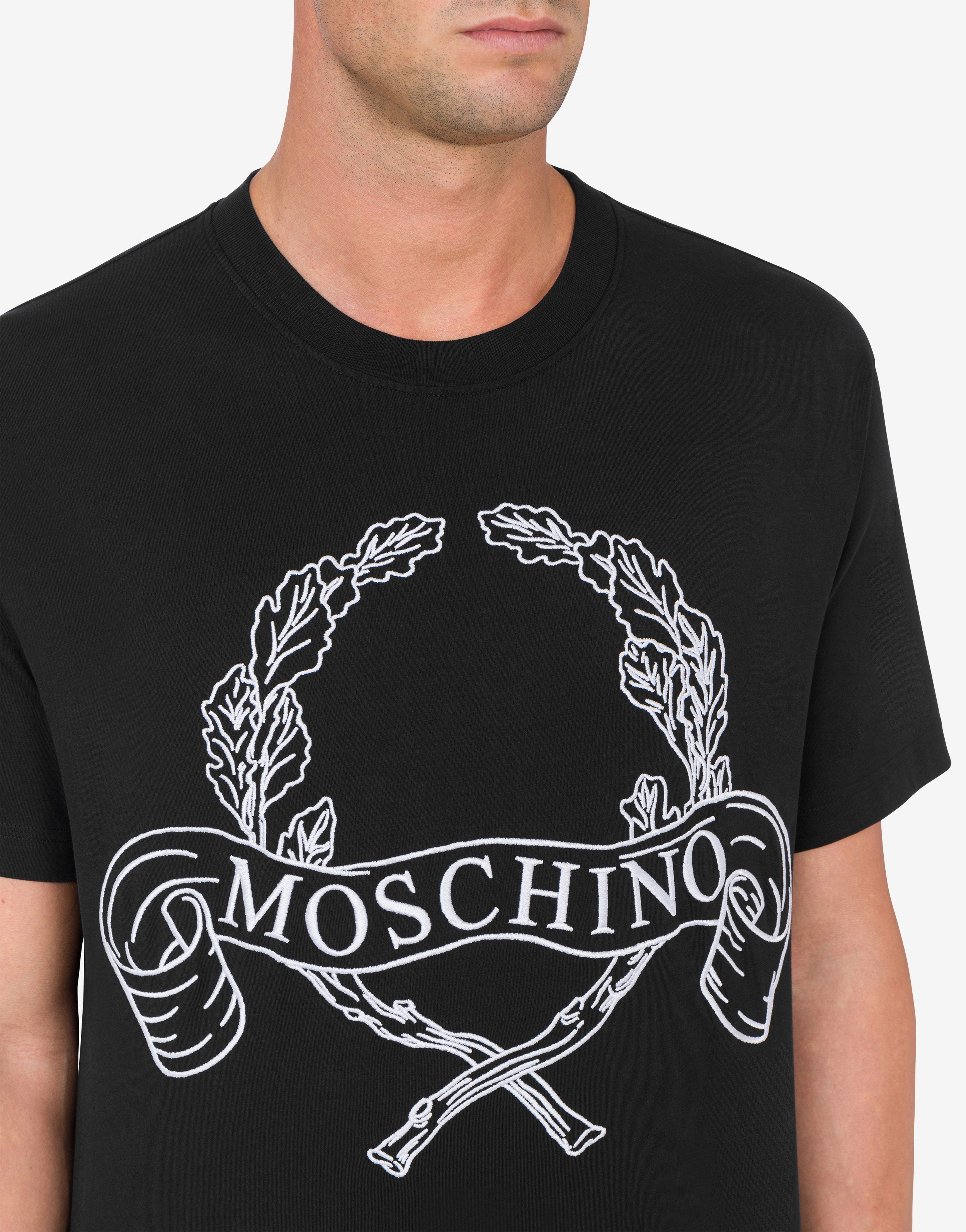 【関税＆送料込み】Moschino T-Shirt With Embroidery Moschino T-shirt with embroidered logo | Men's Clothing | Vitkac