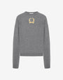 Pullover in lana e cashmere Laurel Crown Embroidery