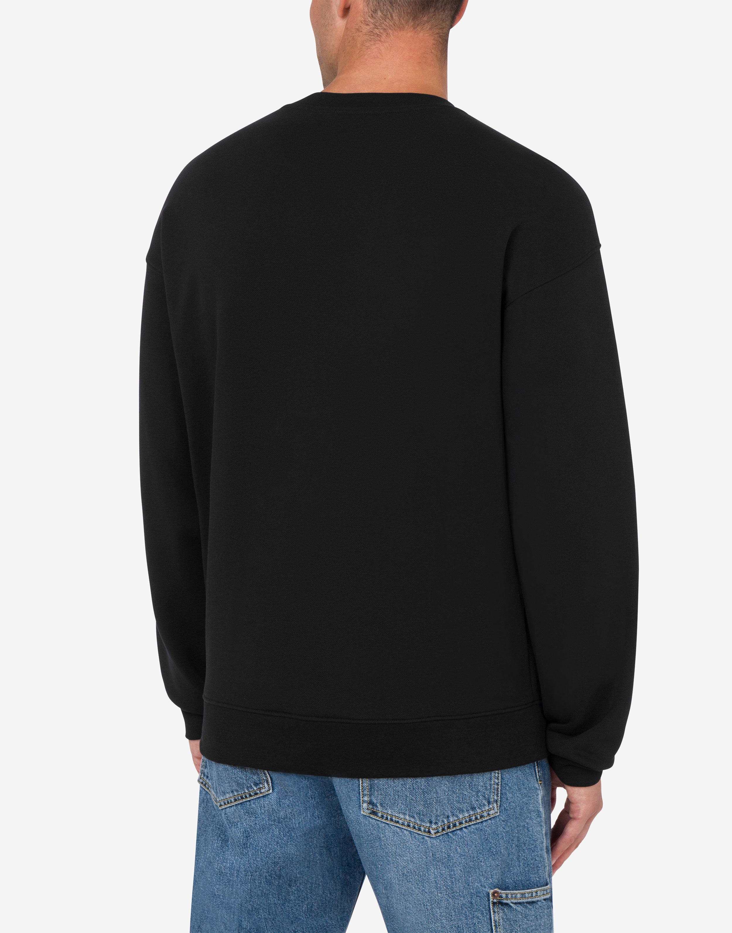 スウェット・トレーナー MOSCHINO 'Teddy' print sweatshirt Black  V17020228 Moschino Teddy Bear crewneck sweatshirt MOSCHINO Men Tg. S