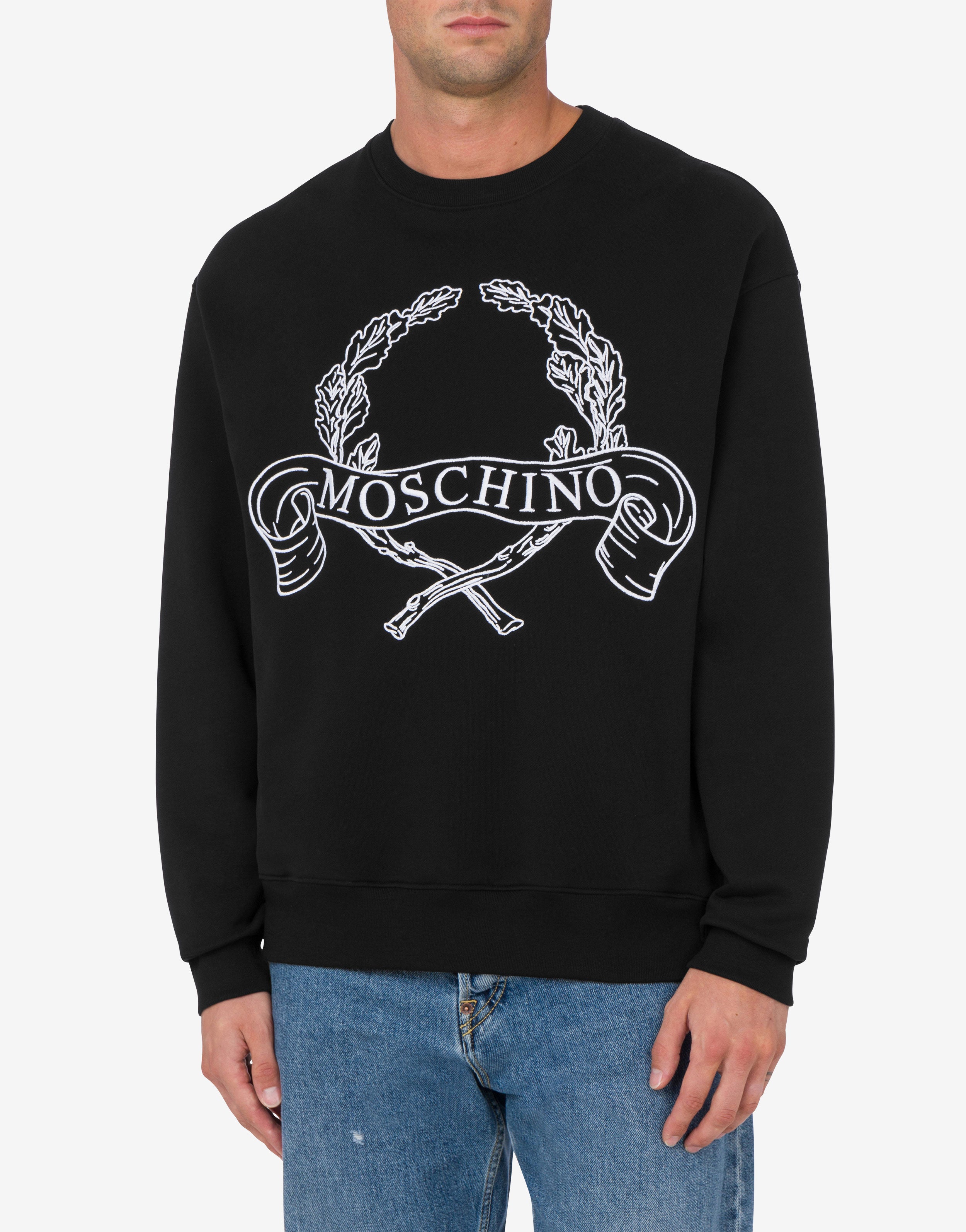 H&amp;M MOSCHINO アップリケスウェットシャツ Moschino JP | スウェットシャツ Moschino Jeans
