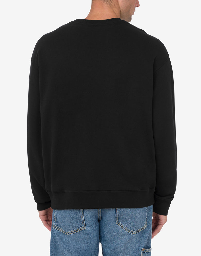 Sweatshirt Laurel Crown Embroidery Black Moschino 2