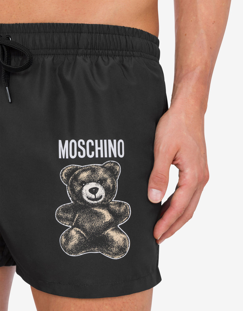 ボクサー水着 モスキーノ テディベア ブラック Moschino 3