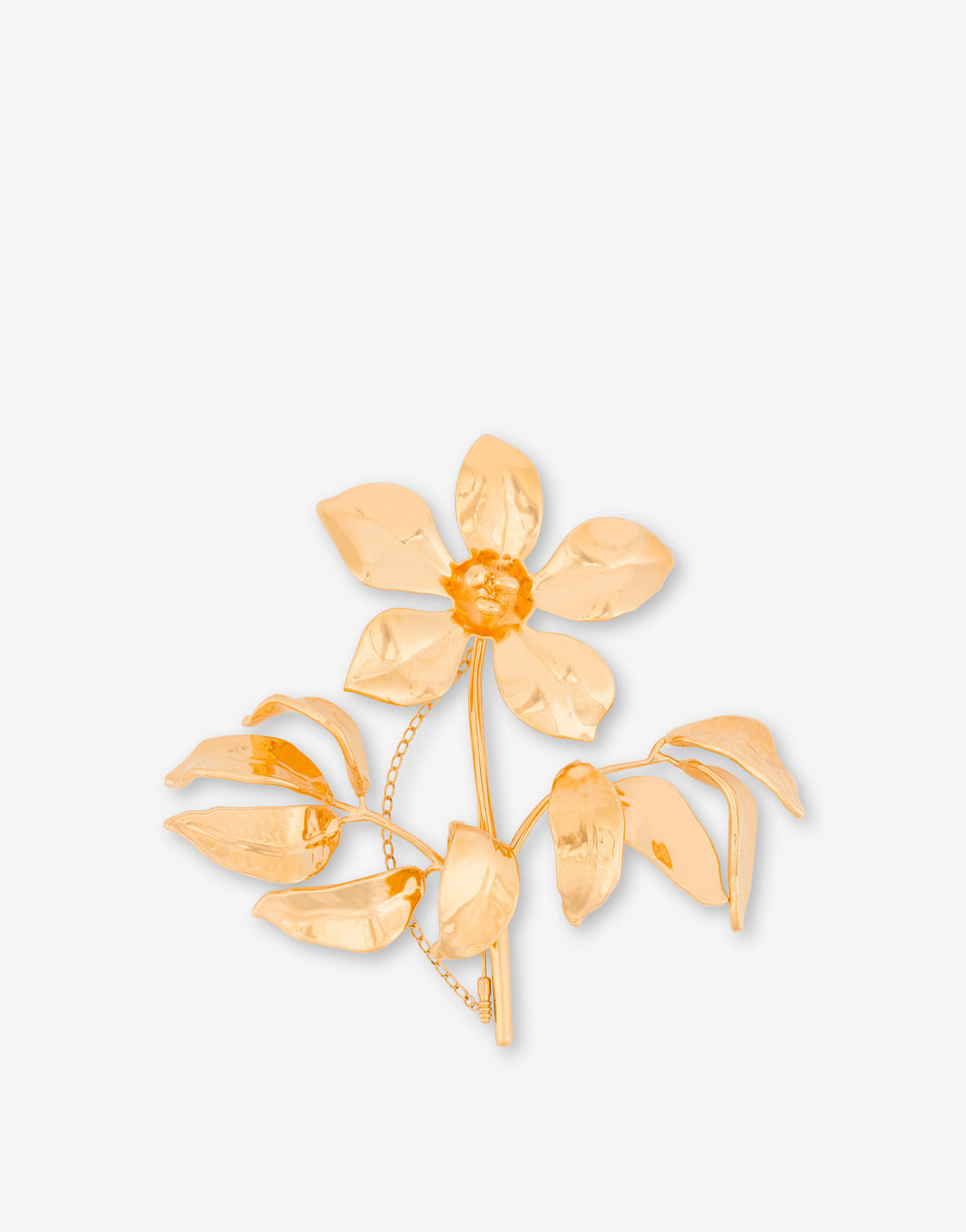 Maxi metal brooch Gold Moschino 0