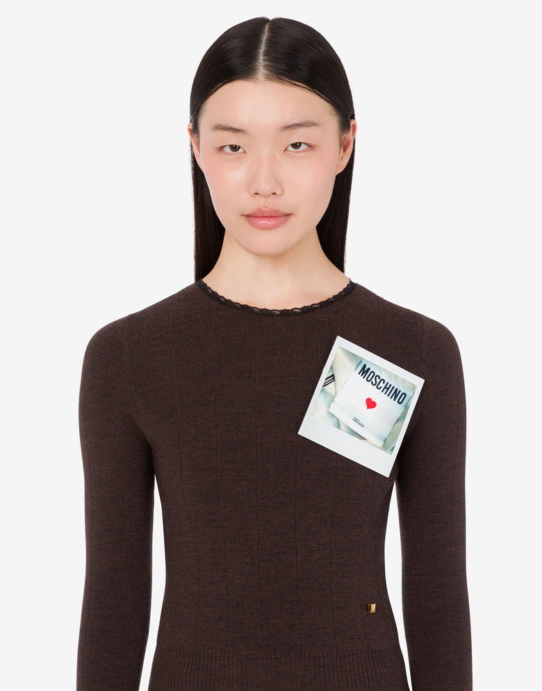 Polaroid-Brosche Weiß Moschino 3