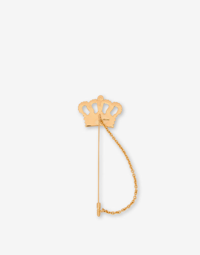 Broche grande de metal  Gold Moschino 1