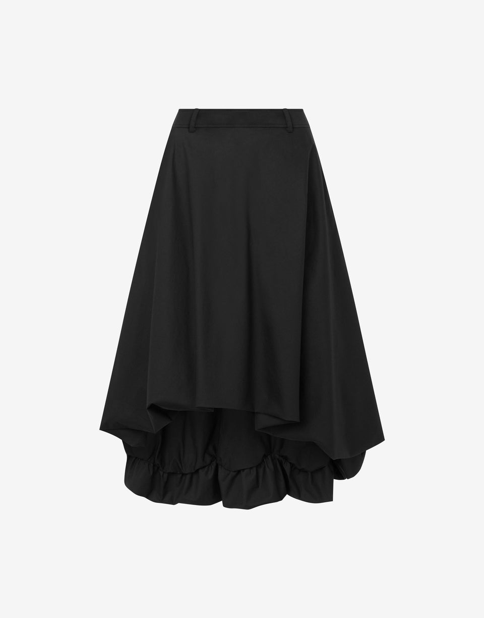 Cotton poplin skirt Black Moschino 0