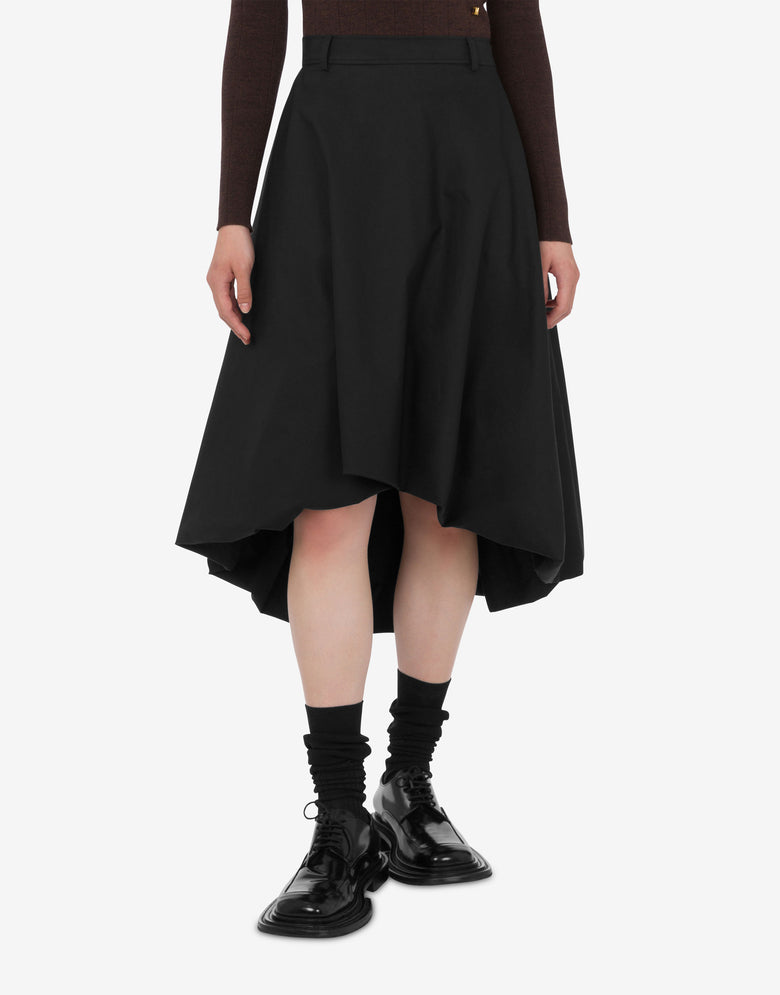 Cotton poplin skirt Black Moschino 2