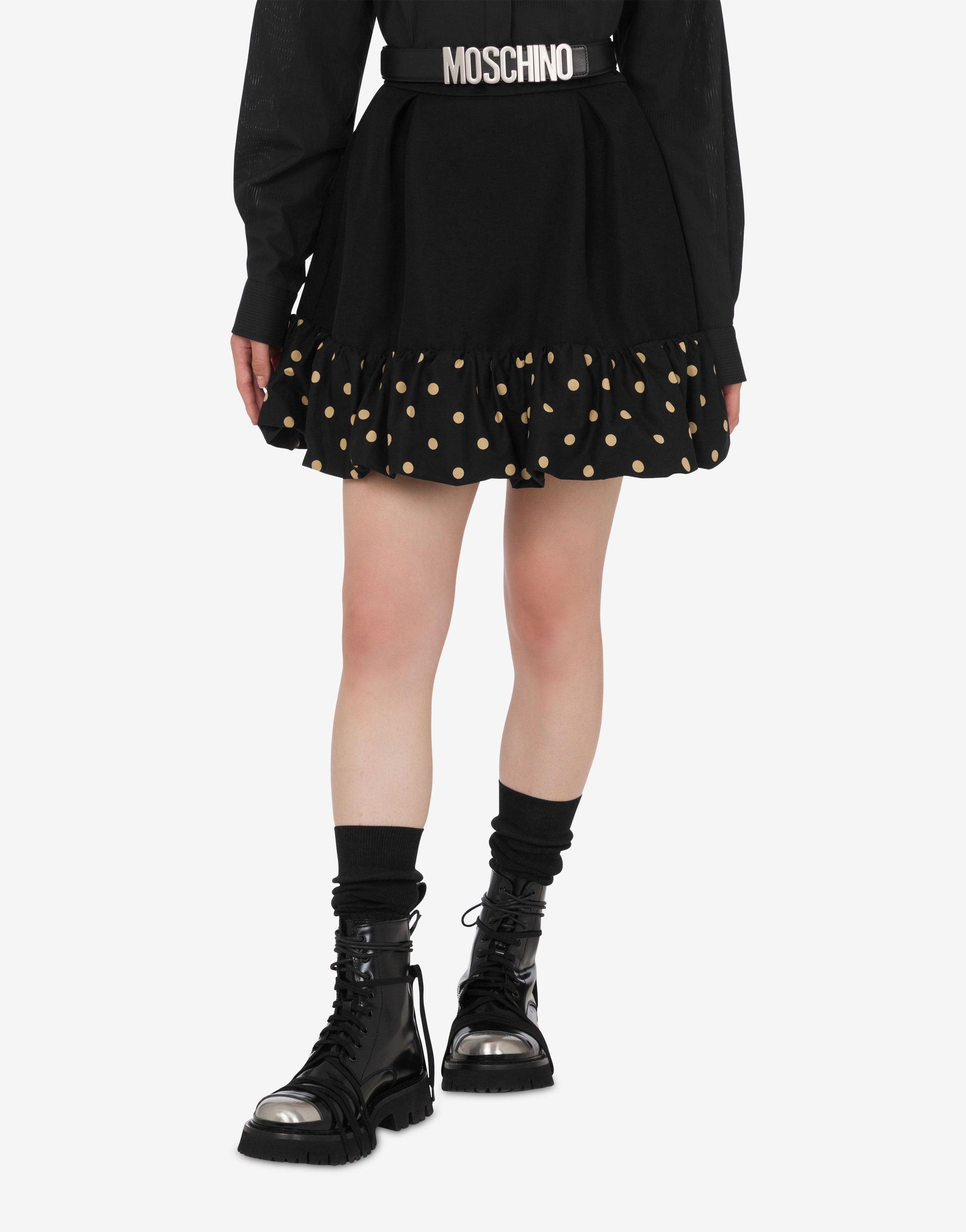 モスキーノ クチュール moschino 熊 ミニスカート イタリアサイズ 40 MOSCHINO（モスキーノ） （新品・未使用品）モスキーノ クチュール