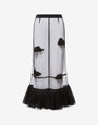 Jupe en tulle brodé