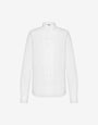 Chemise en popeline de coton jacquard