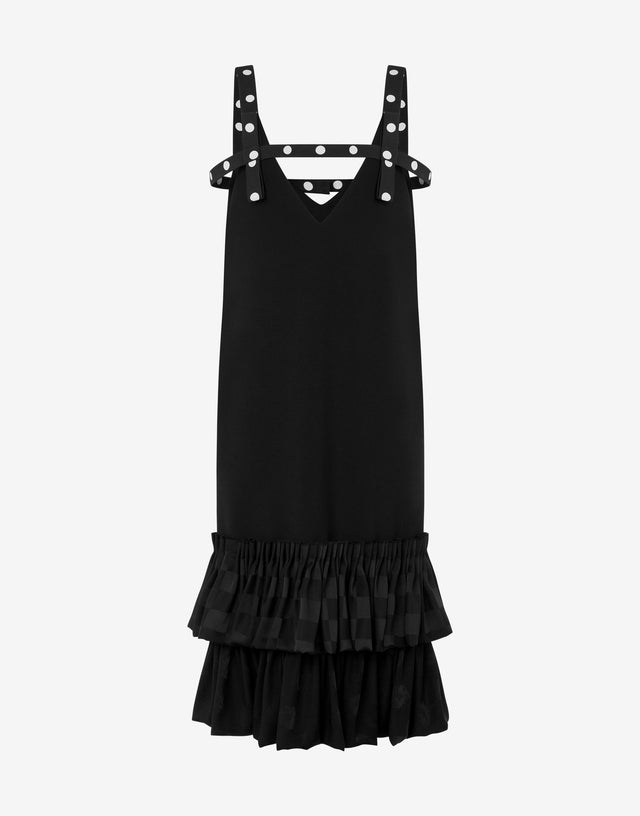 Stretch crepe dress Black Moschino 0