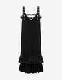 Vestido de crepé elástico