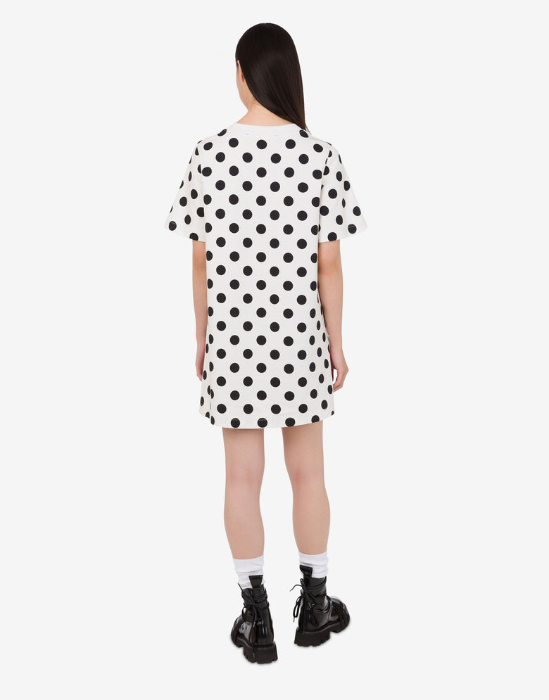 Moschino Teddy Bear printed heavy cotton dress White Moschino 2