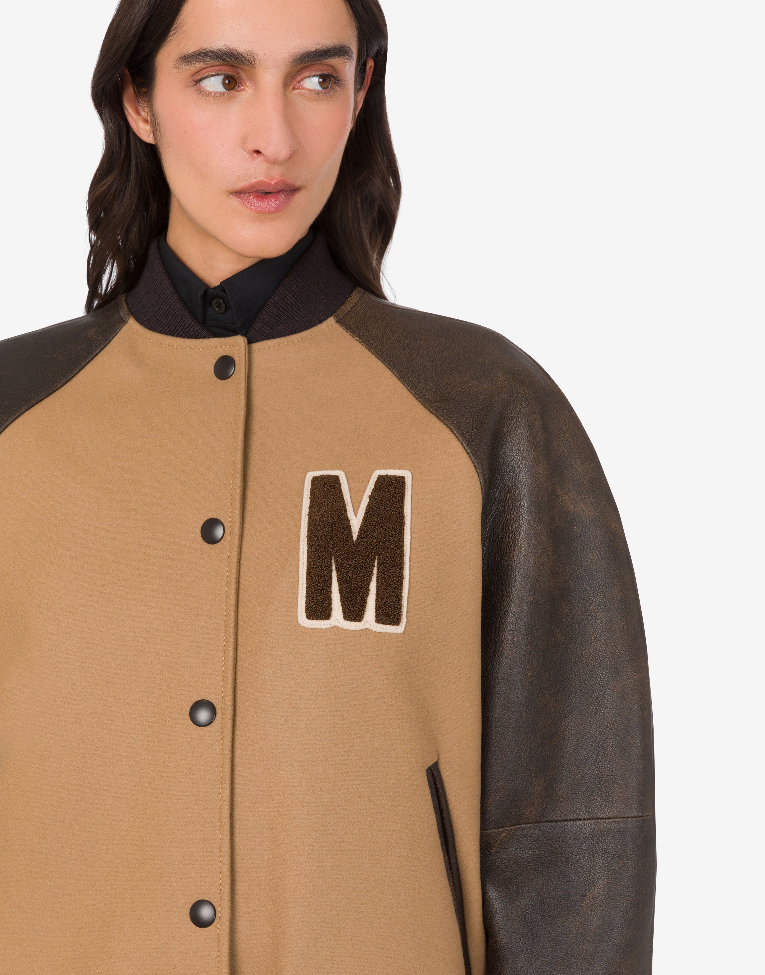 Wool cloth bomber jacket | Moschino