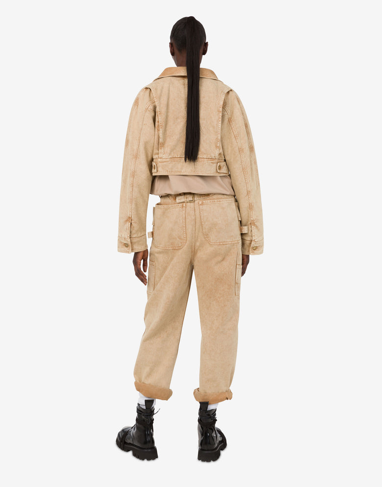 Veste d'exercice teintée dans la masse Beige Moschino 2