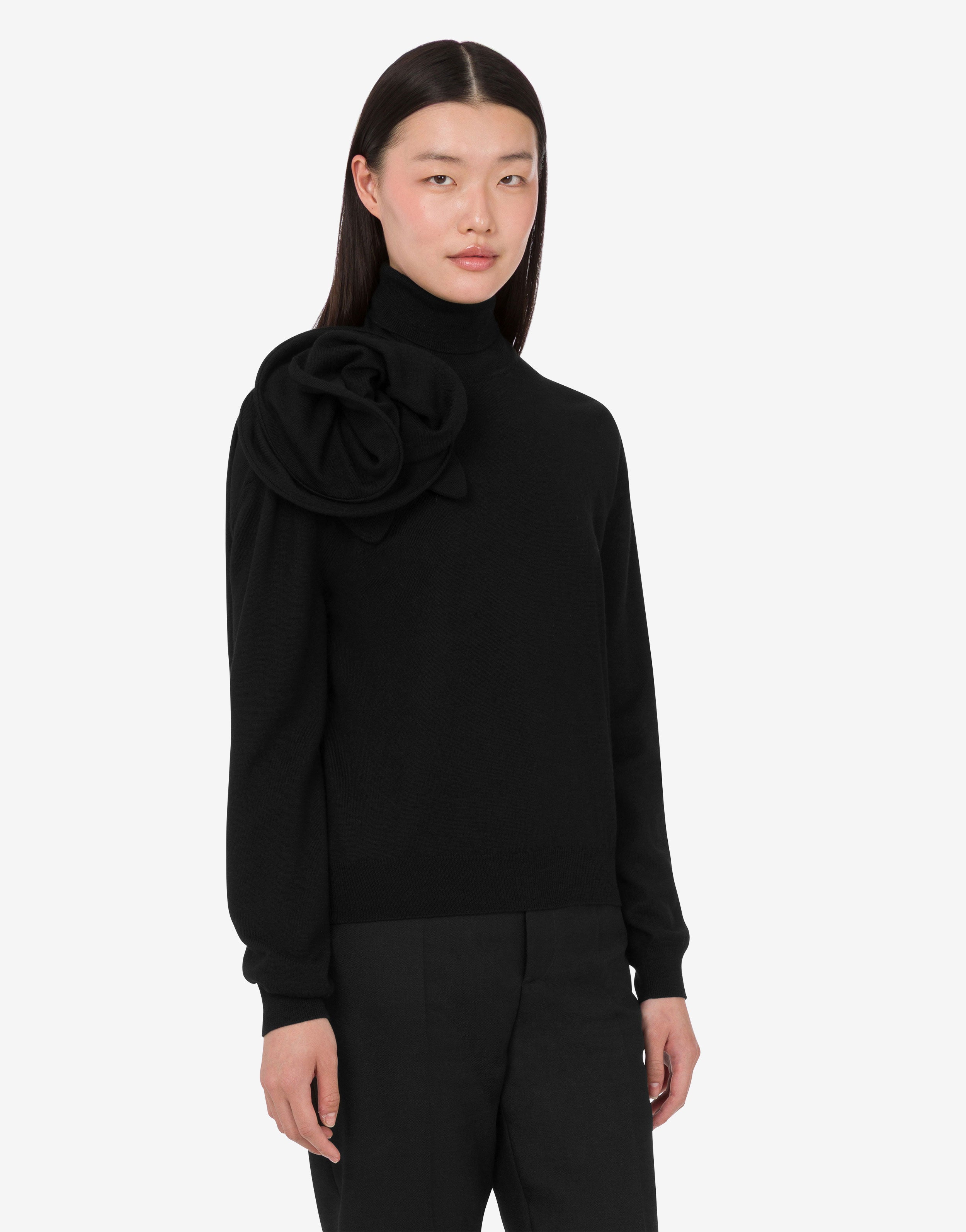 Merino wool turtleneck sweater | Moschino