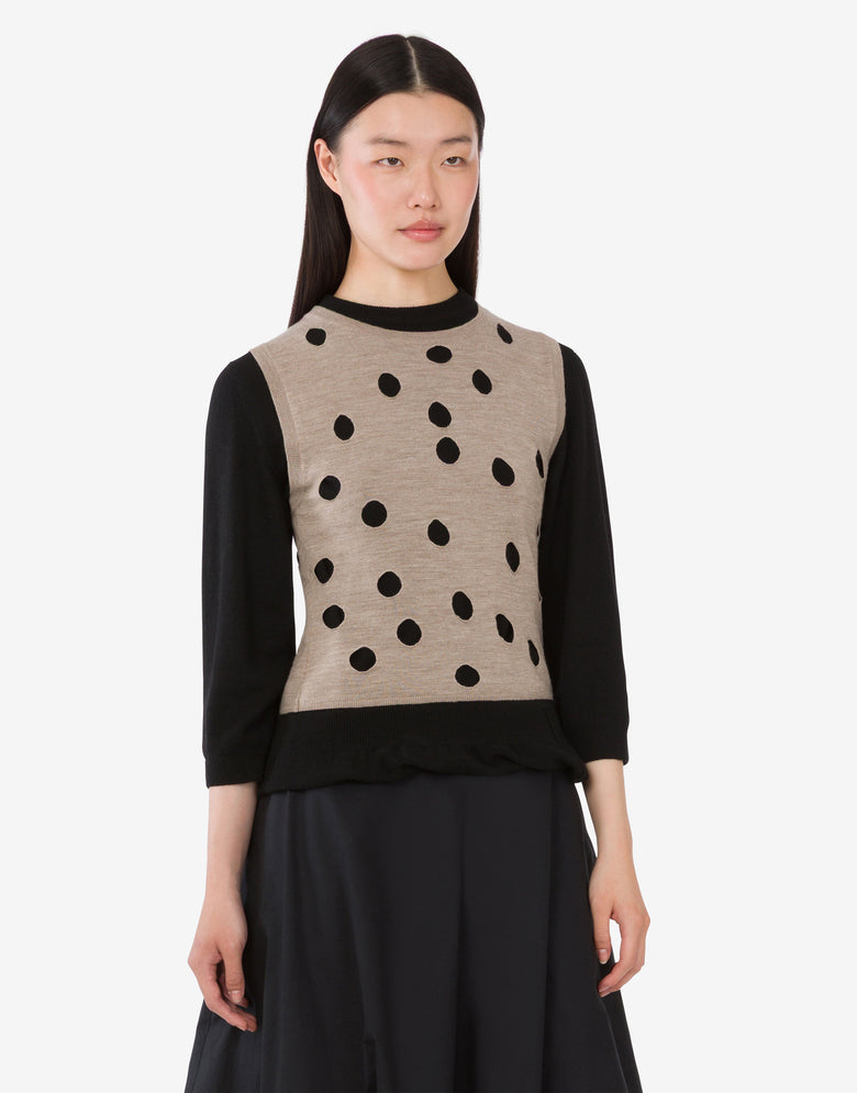 Pull en laine et cachemire mélangés Noir Moschino 2