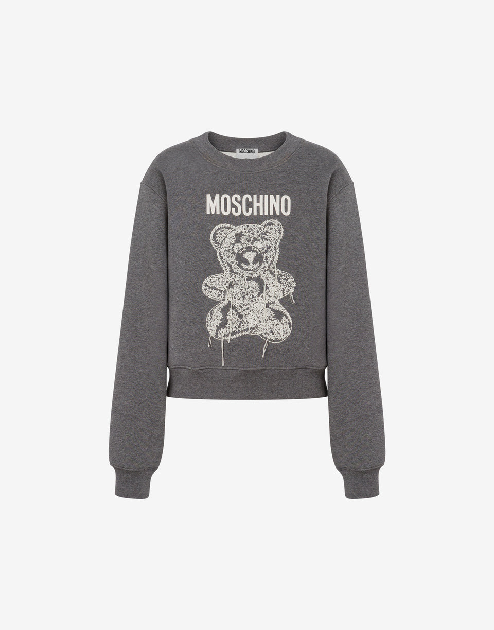 Moschino Teddy Bear Organic Cotton Sweatshirt Dark grey Moschino 0
