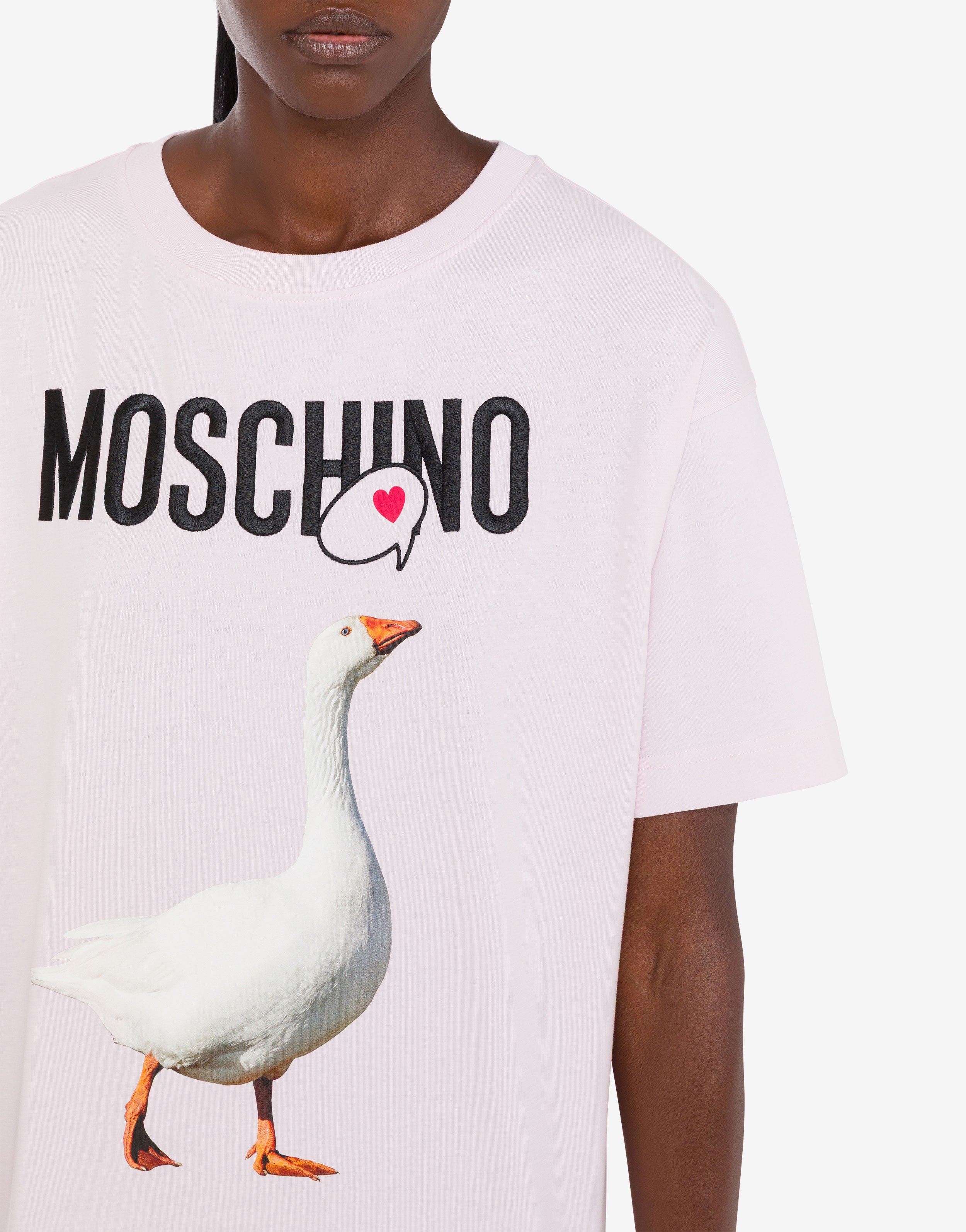Goose organic cotton jersey dress | Moschino
