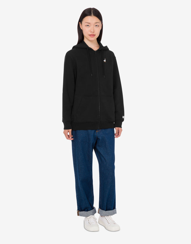 Goose organic cotton sweatshirt Black Moschino 1