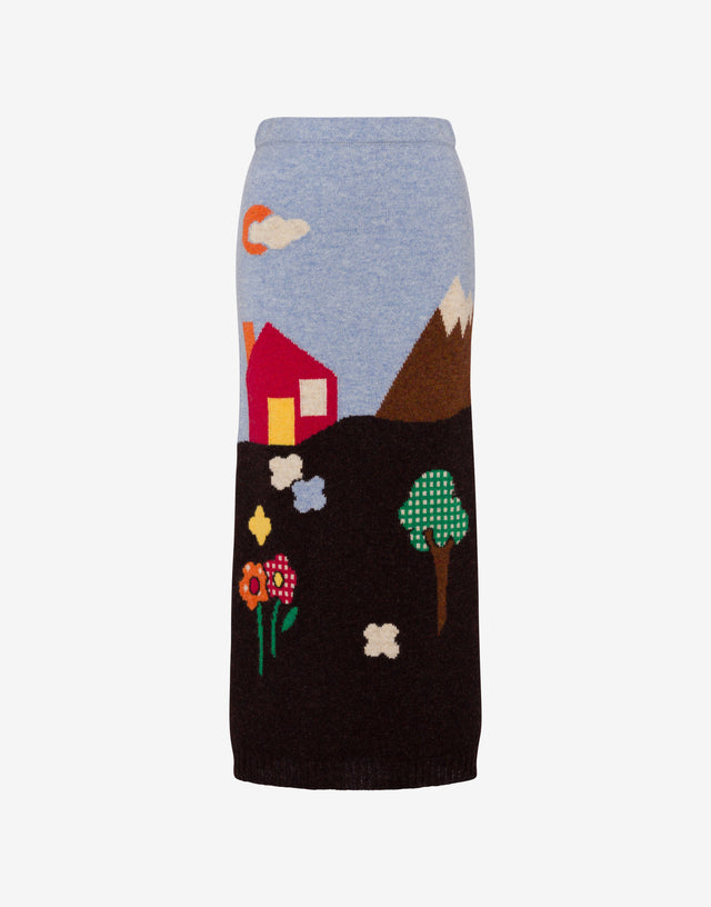 Shetland wool skirt Archive Multicoloured Moschino 0
