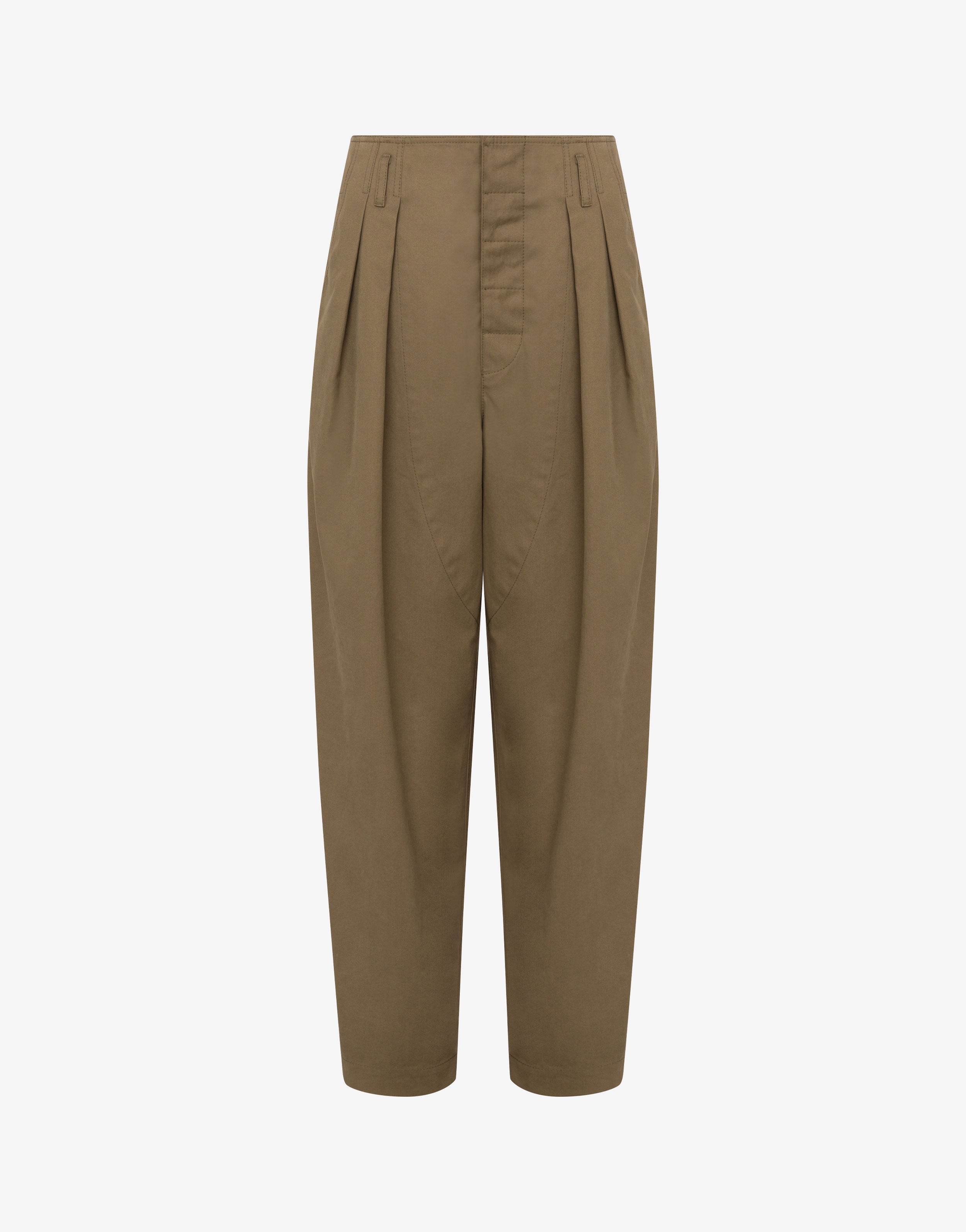 Pantalone in diagonale di cotone