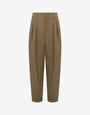 Cotton diagonal pants