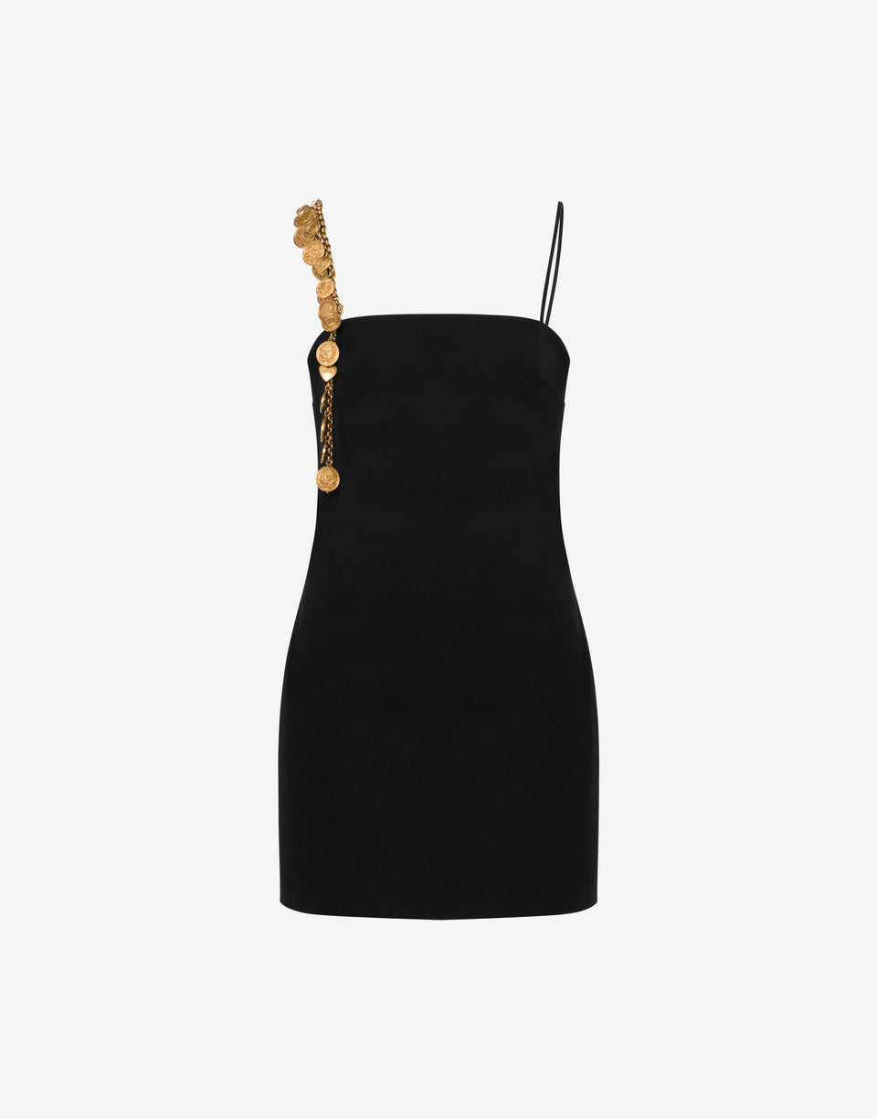 ウール生地のドレス  ブラック Moschino 0