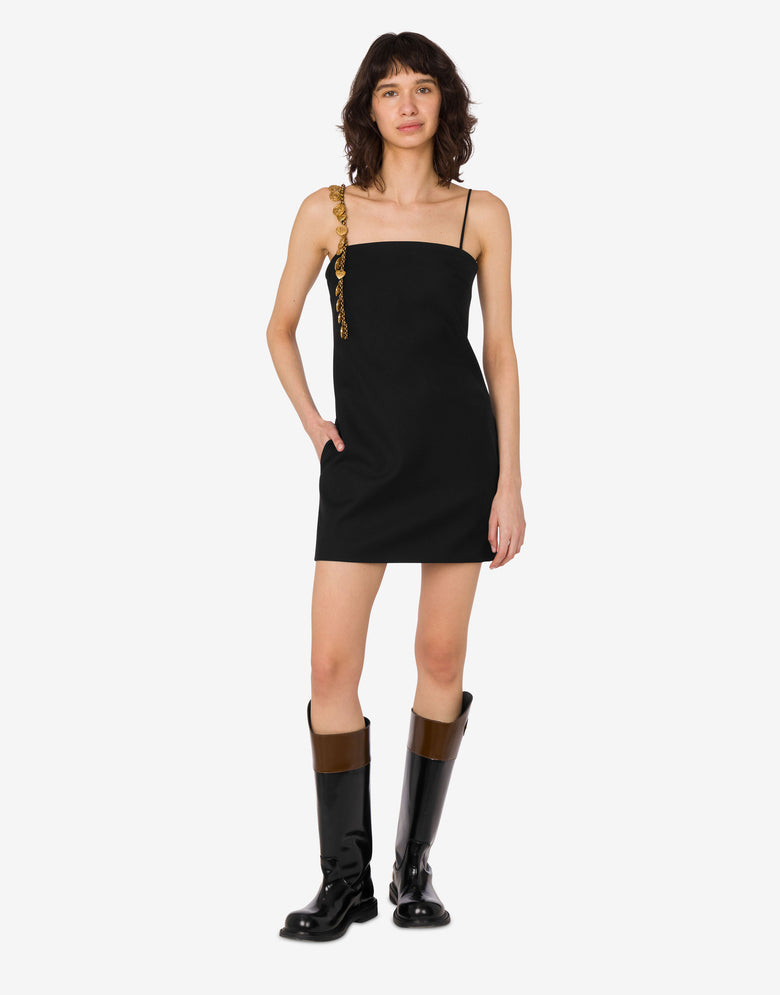 ウール生地のドレス  ブラック Moschino 1