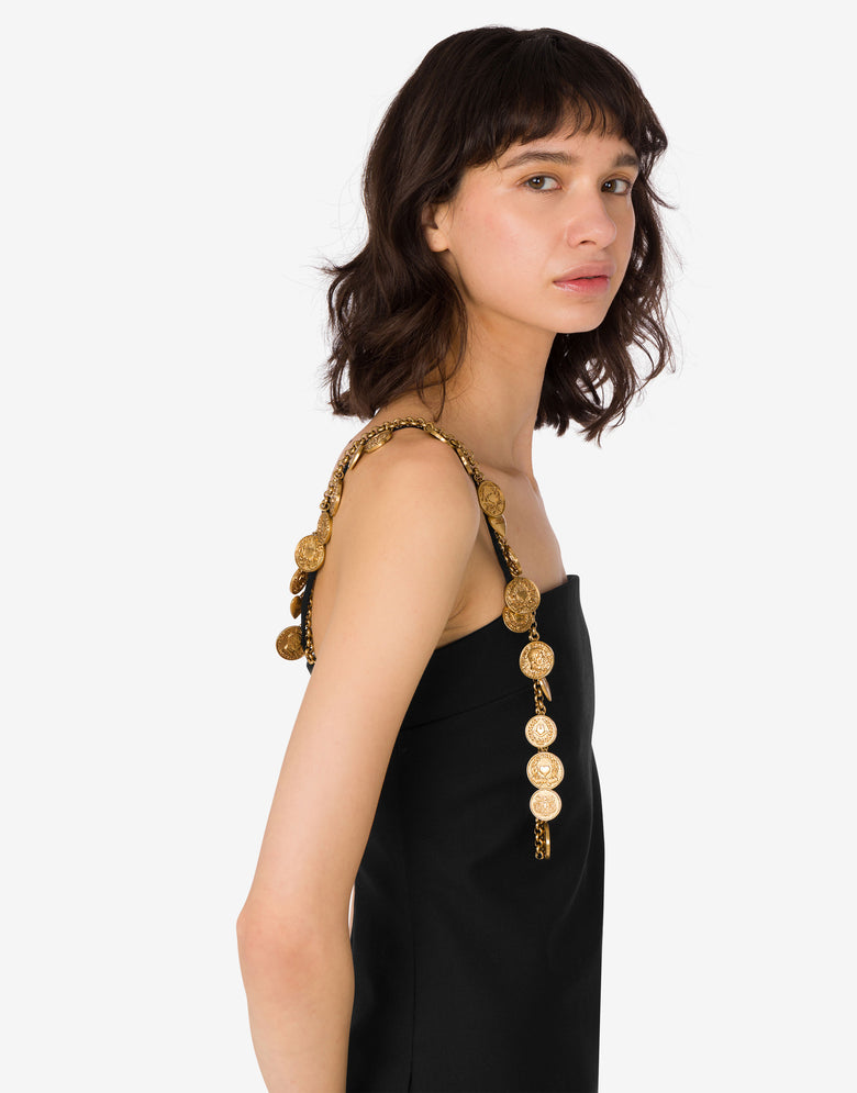 ウール生地のドレス  ブラック Moschino 3