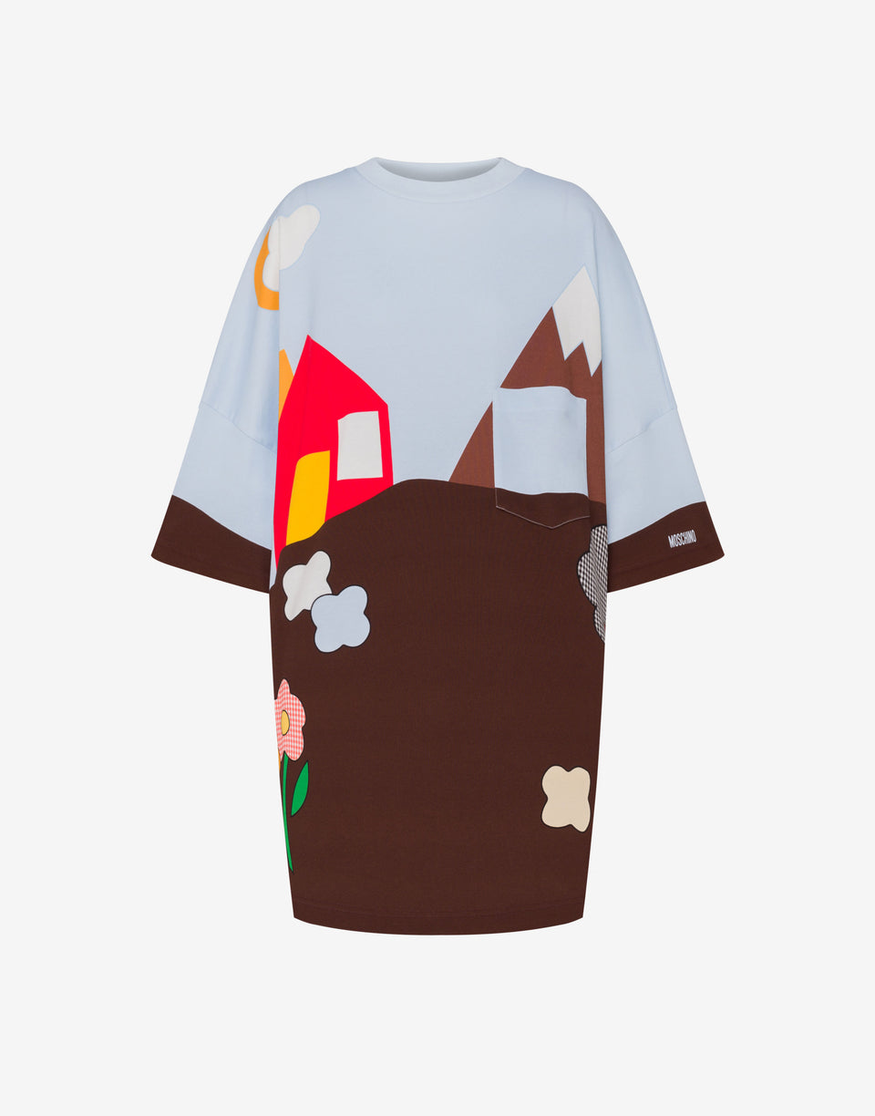 厚棉质超大连衣裙Archive 彩色 Moschino 0