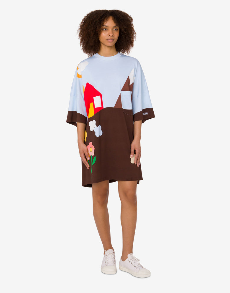 厚棉质超大连衣裙Archive 彩色 Moschino 1