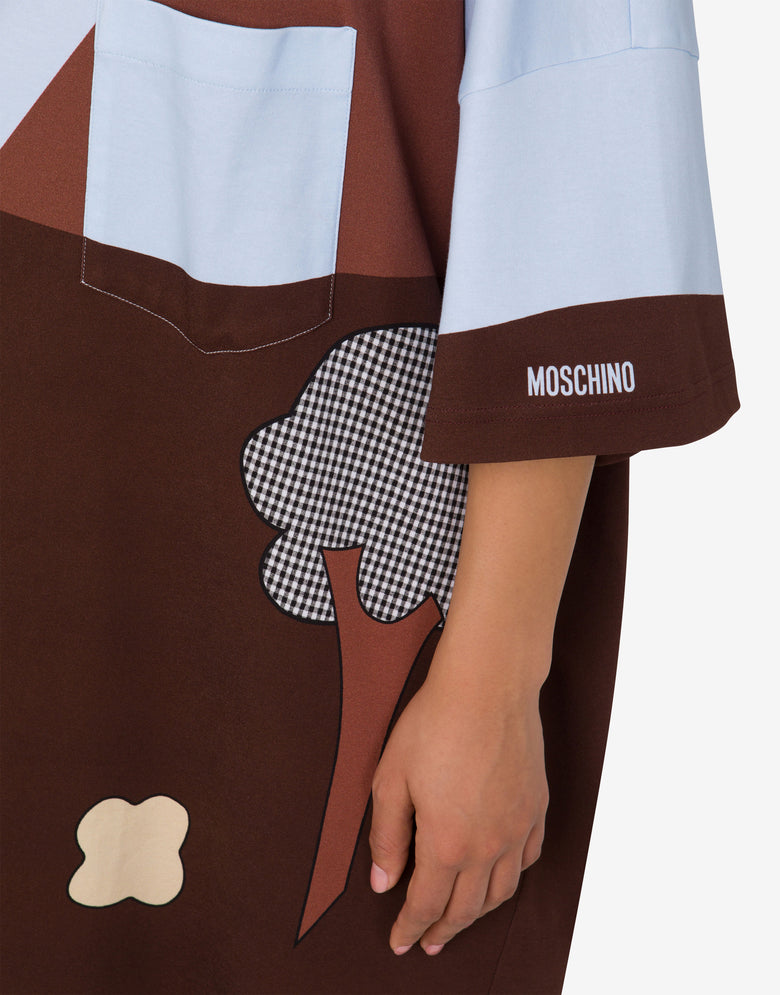 厚棉质超大连衣裙Archive 彩色 Moschino 3