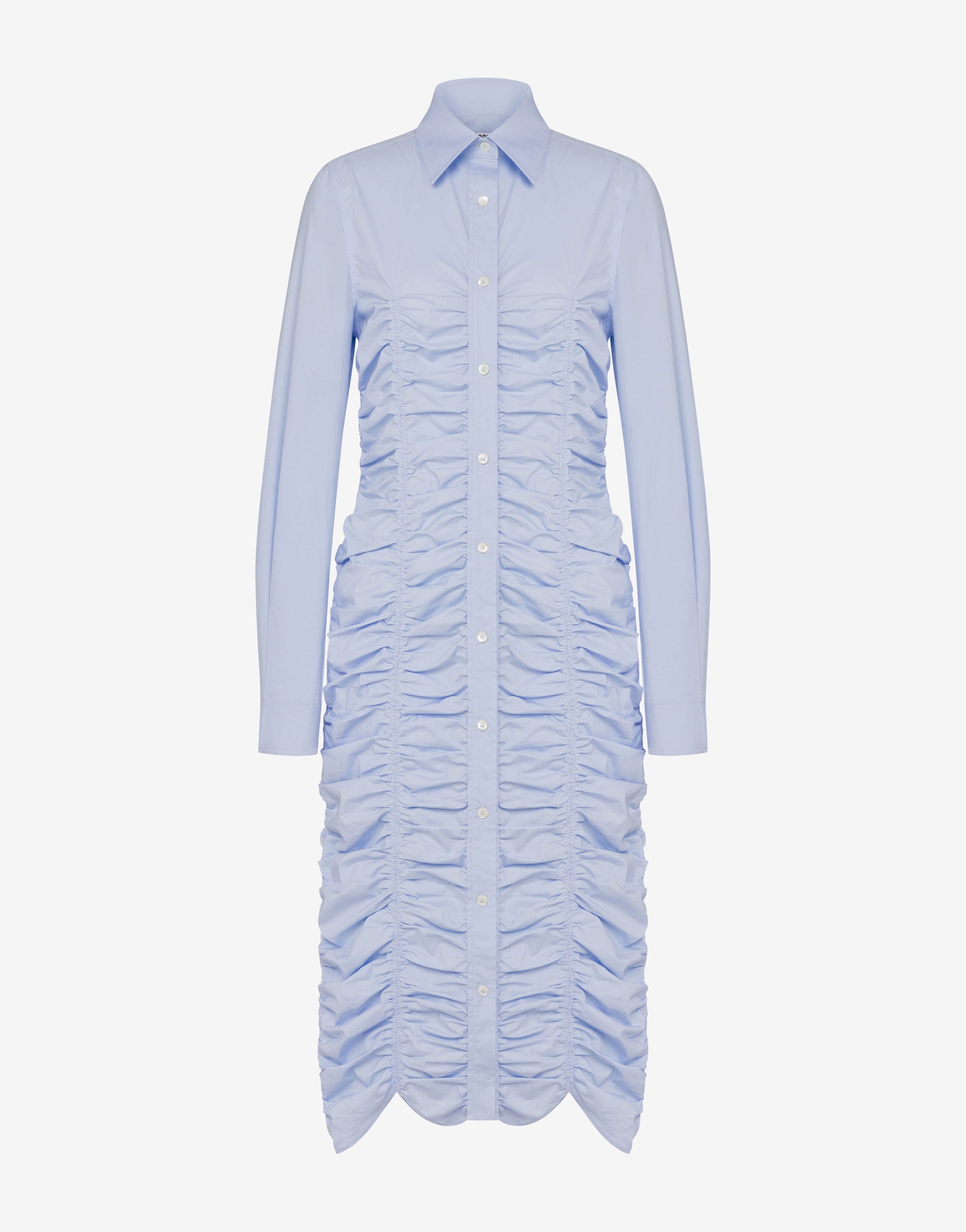 垂坠棉府绸连衣裙