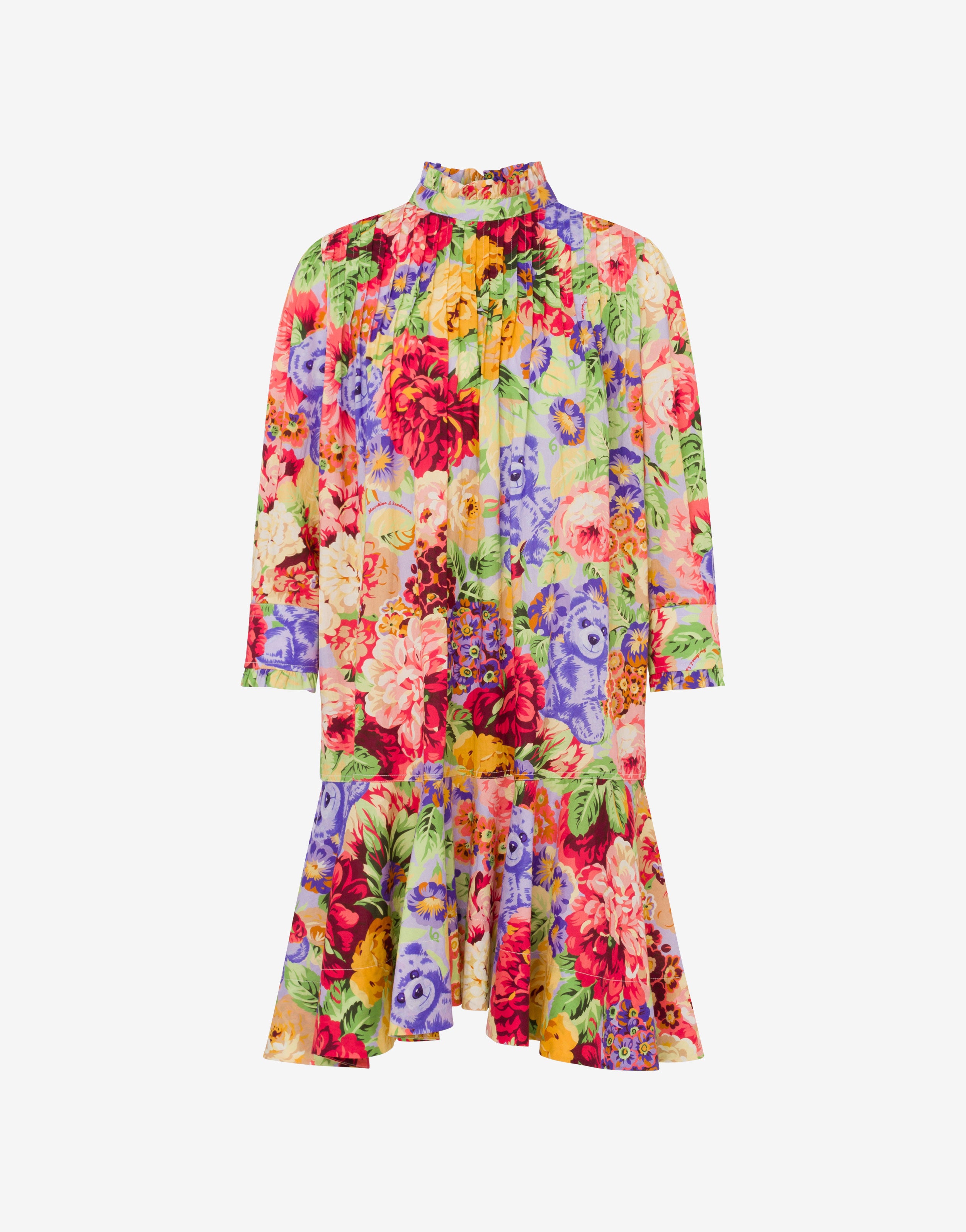 Printed cotton poplin dress | Moschino