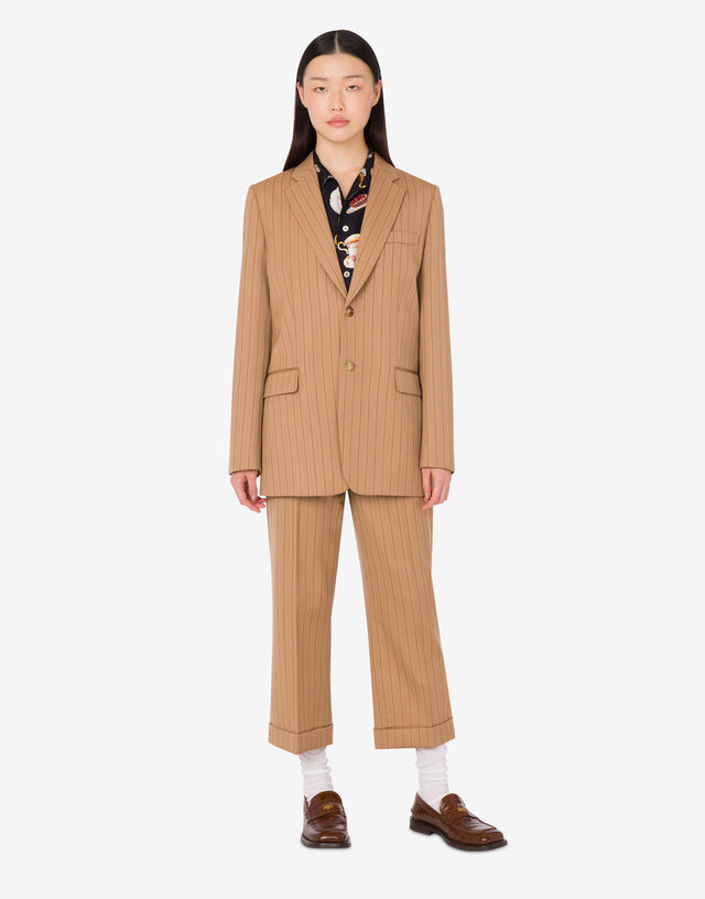 Wool jacket Beige Moschino 1