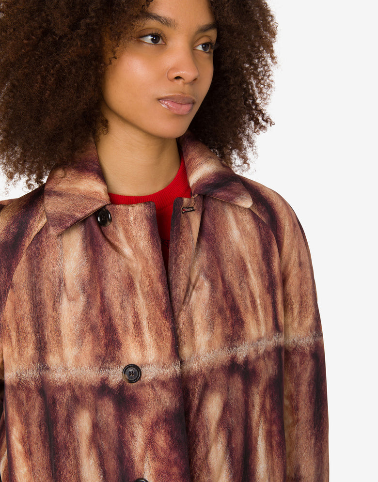 Printed canvas quilt Brown Moschino 3