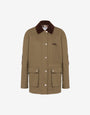 Diagonale Jacke aus Baumwolle