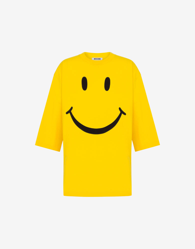 오가닉 코튼 저지 티셔츠 Smiley® Yellow Moschino 4
