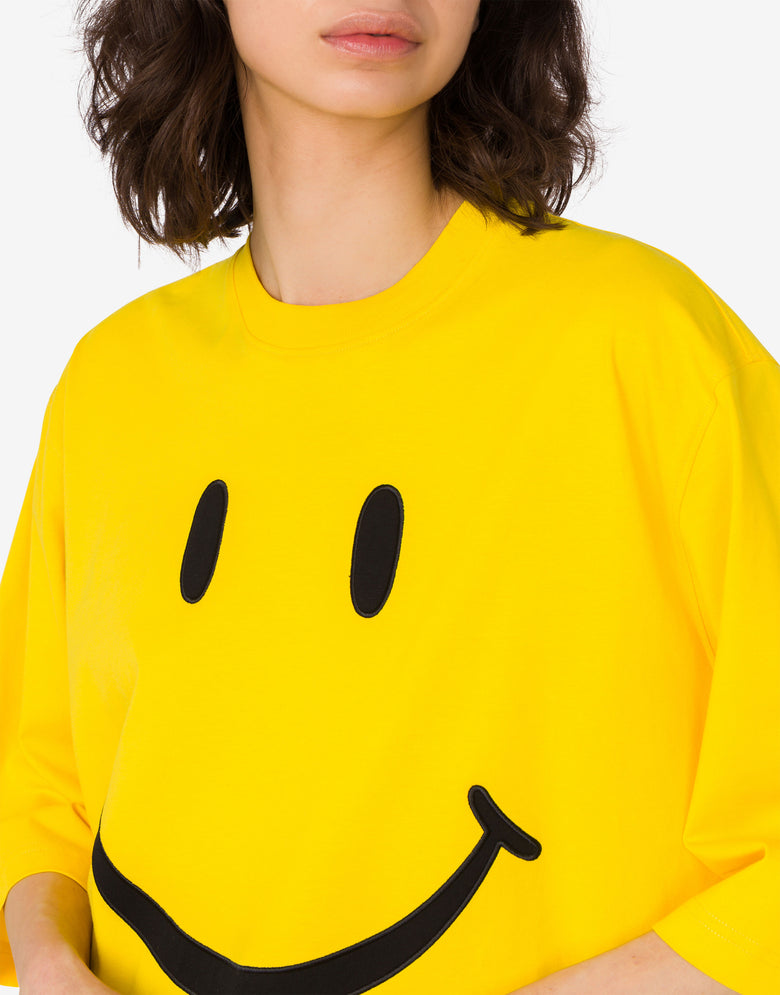 オーガニックコットン・ジャージーのTシャツSmiley® イエロー Moschino 4