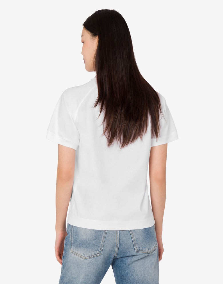 Organic cotton jersey T-shirt Moschino Teddy Bear White Moschino 3