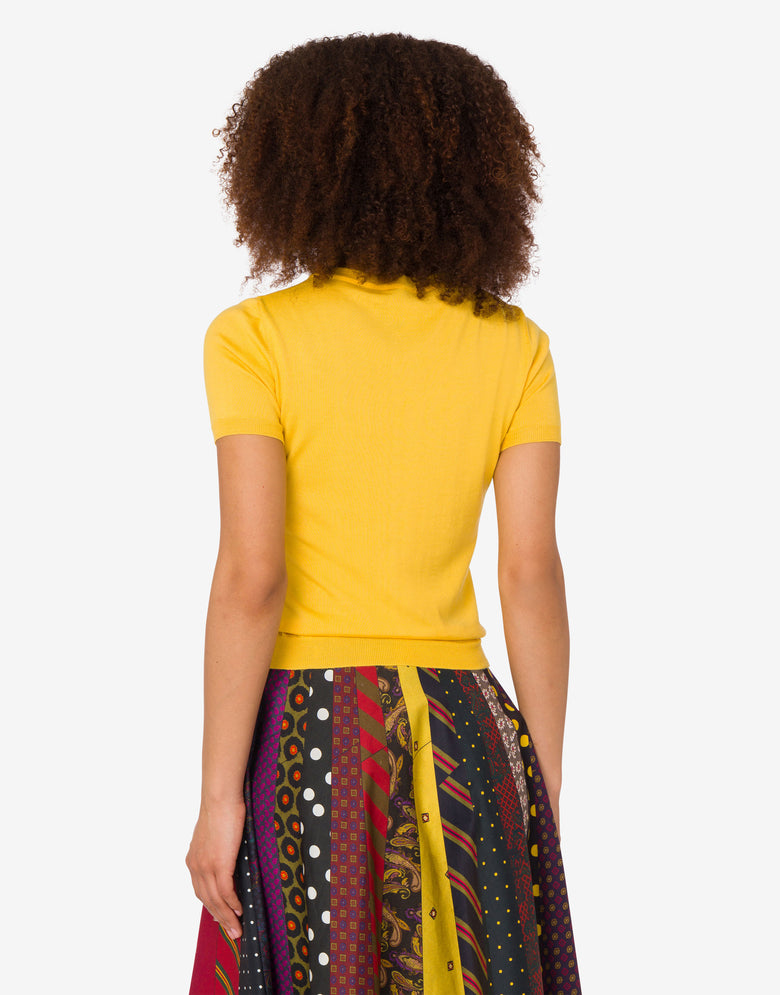 Wool blend sweater Golden M Yellow Moschino 3