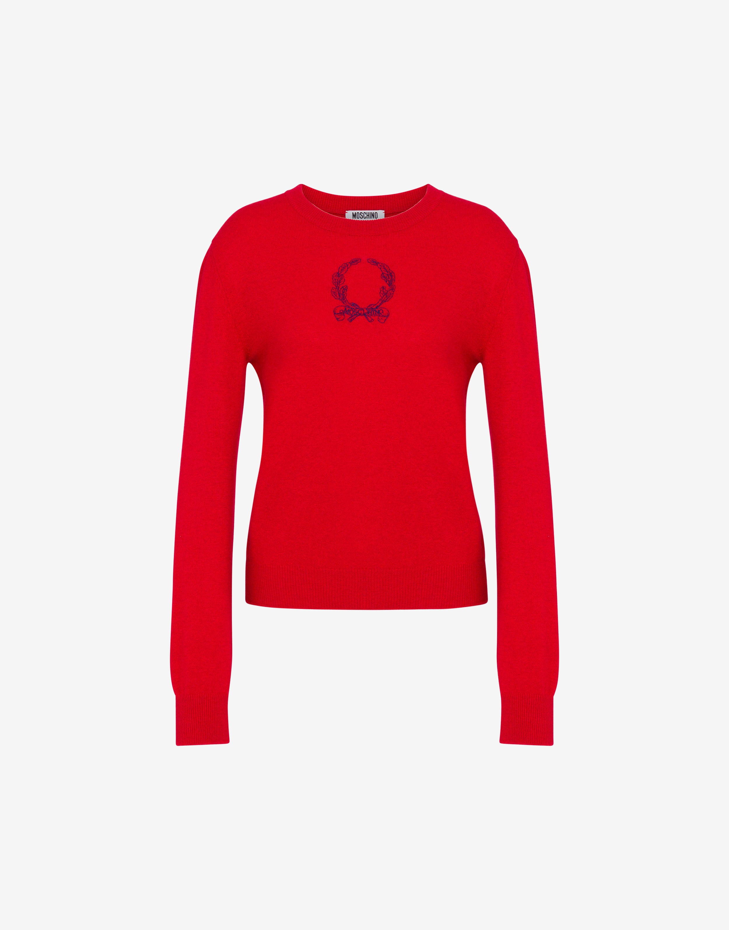 Pulôver em tecido de lã Laurel Crown