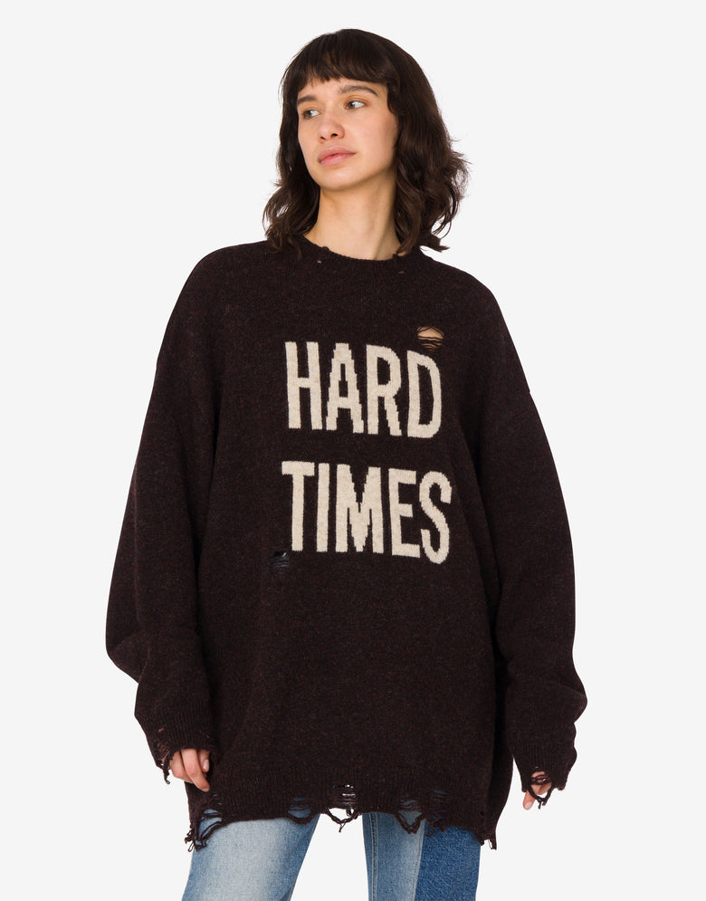 Pull en laine Shetland Marron foncé Moschino 2