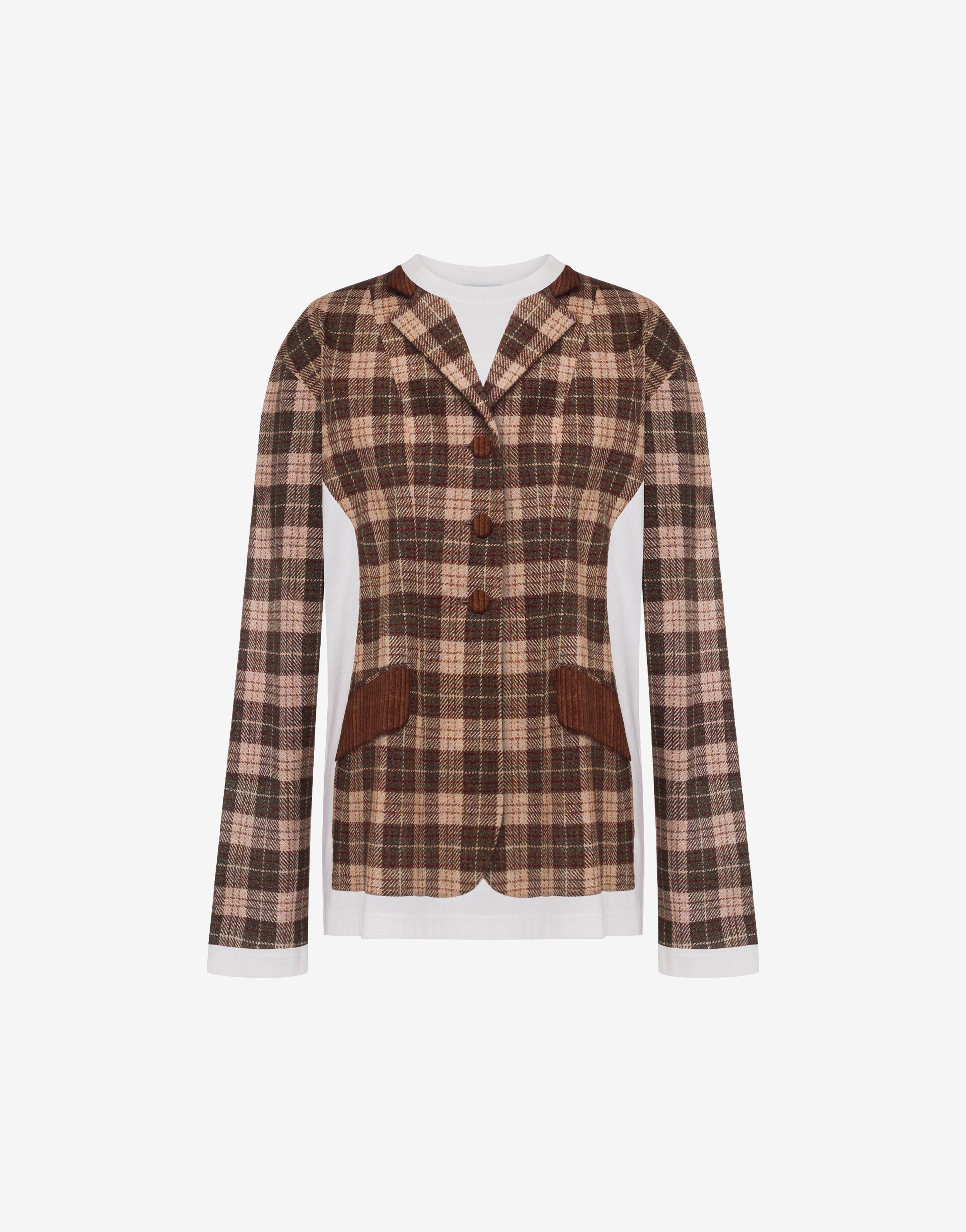 印花有机棉针织 T 恤