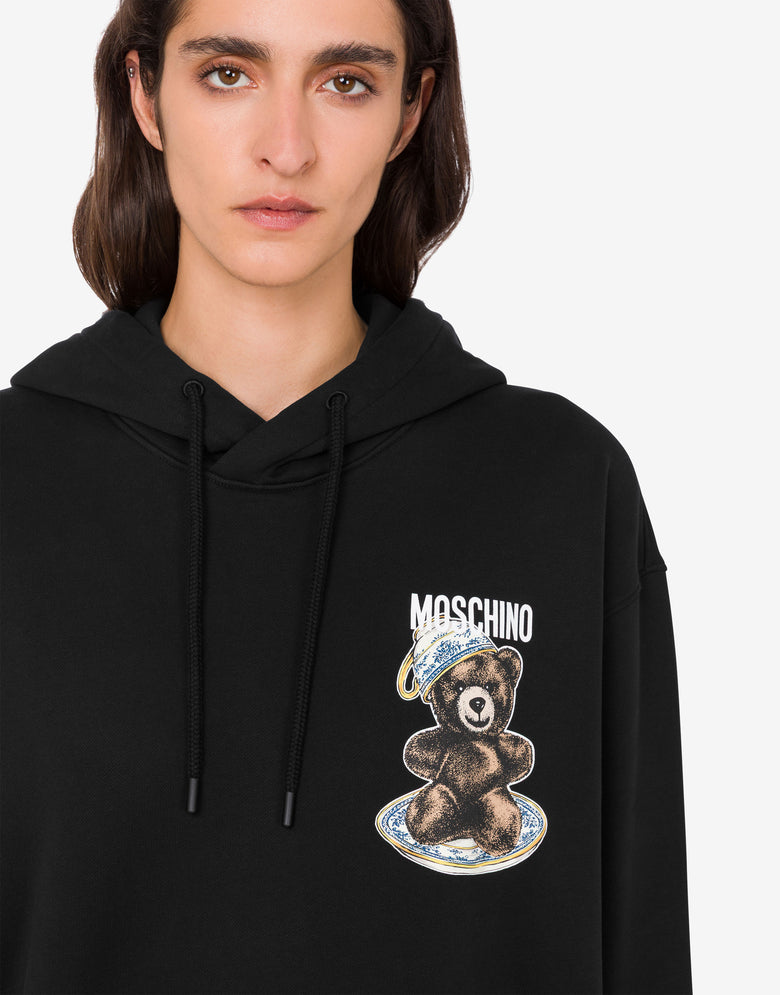 Moschino Teddy Bear Organic Cotton Sweatshirt Black Moschino 4
