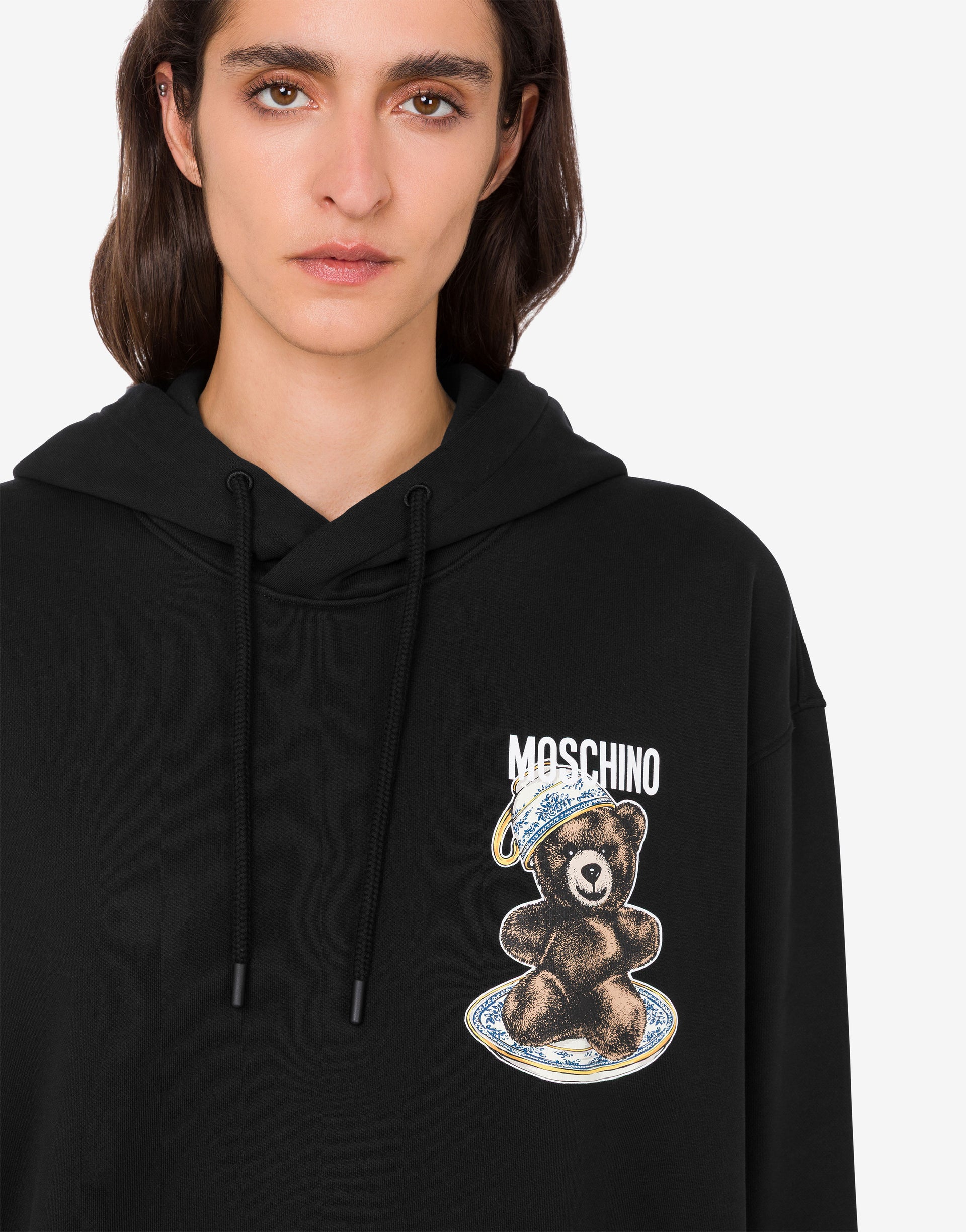 Moschino Teddy Bear Organic Cotton Sweatshirt Moschino