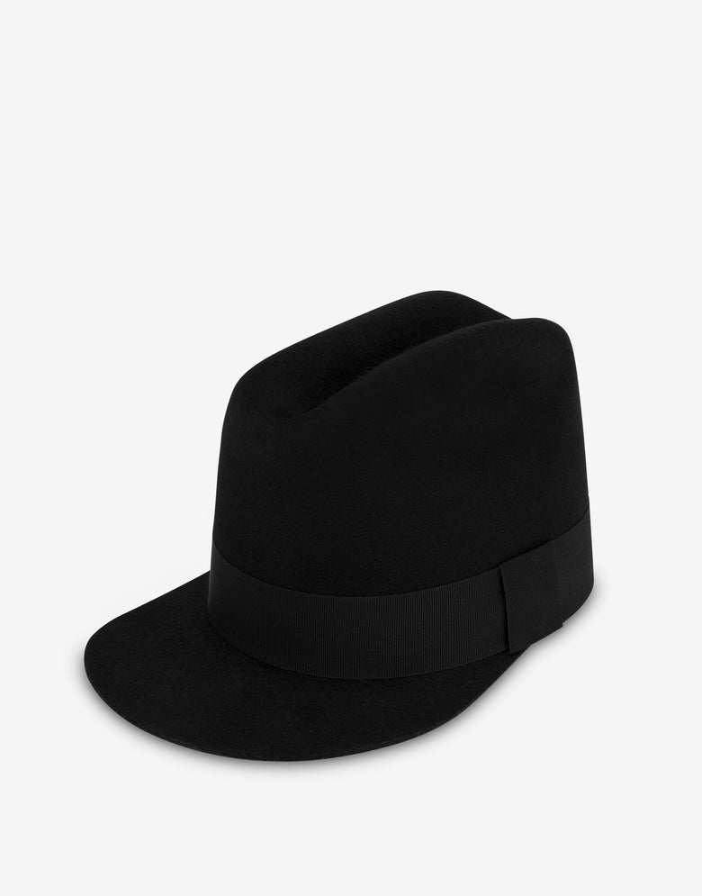 Hut aus Wollstoff Schwarz Moschino 2