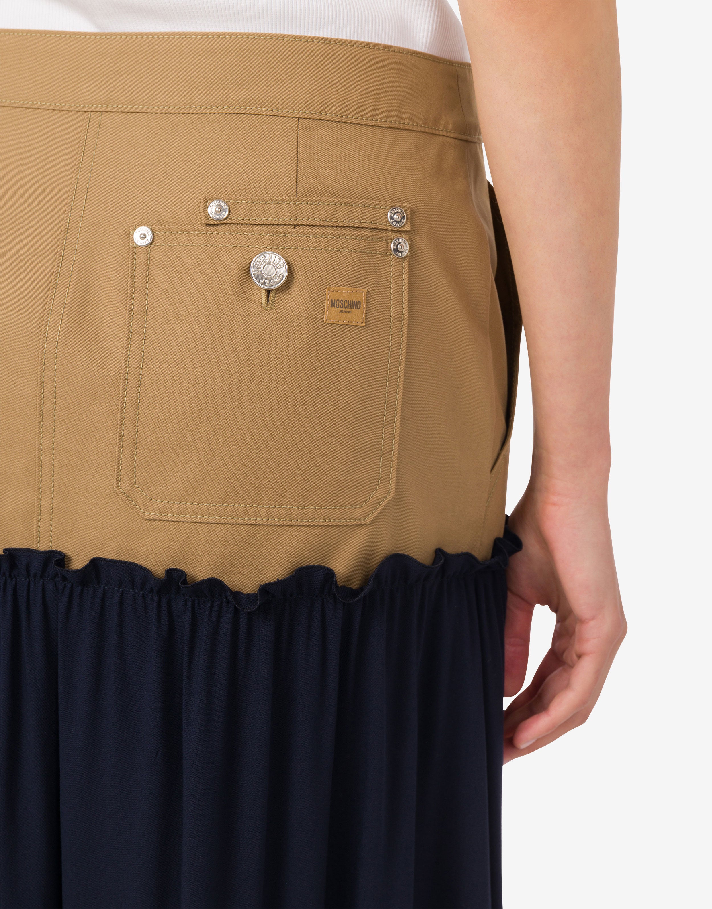 新品　MOSCHINO　スカート Cotton twill skirt Moschino Jeans | Moschino