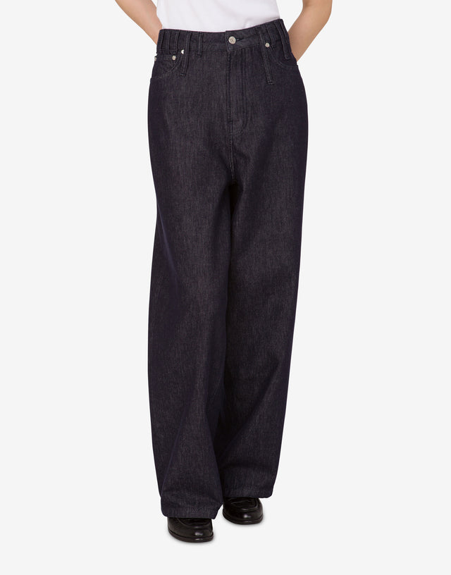 棉质牛仔长裤 深色牛仔蓝 Moschino Jeans 1